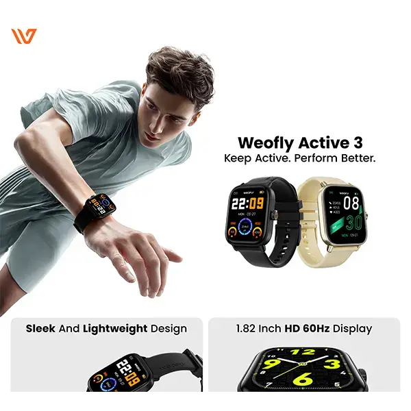 Weofly Active 3 Bluetooth Calling Smartwatch - Image 4